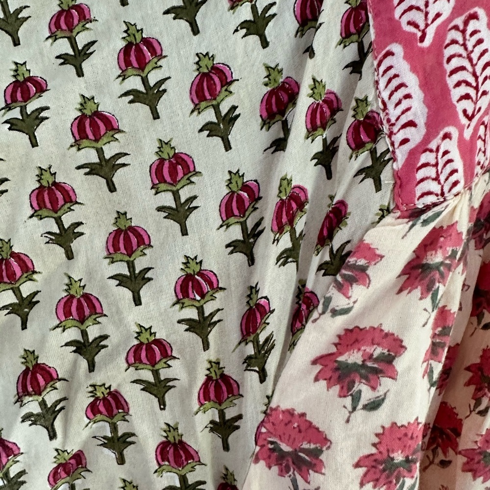 Emerson Fry Floral Pink and Cream Maxi Dress - Picture 3 of 4